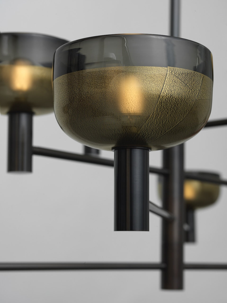Gilded Smoked Quartz in Oil Rubbed Bronze