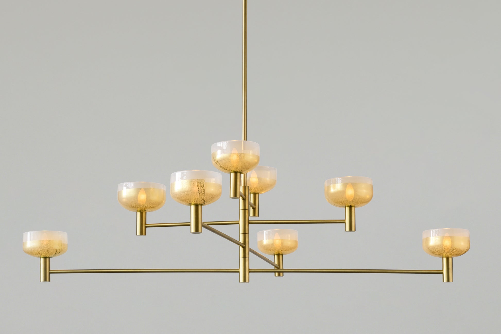 Brushed Brass with Gilded Alabaster
